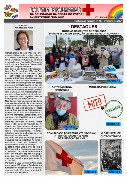 Boletim Informativo 70, Fevereiro de 2021